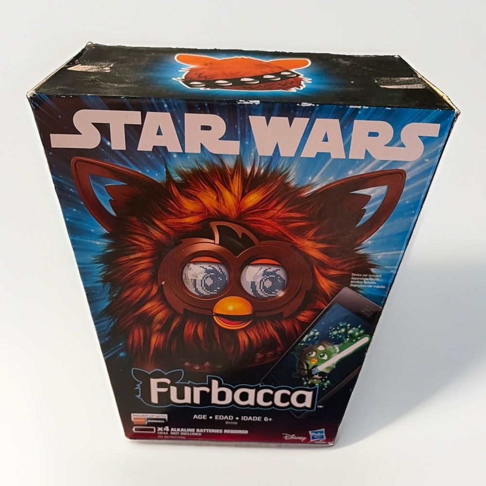 Disney Star Wars Furbacca Hasbro Furby HTF Box Slightly Distressed Open Box